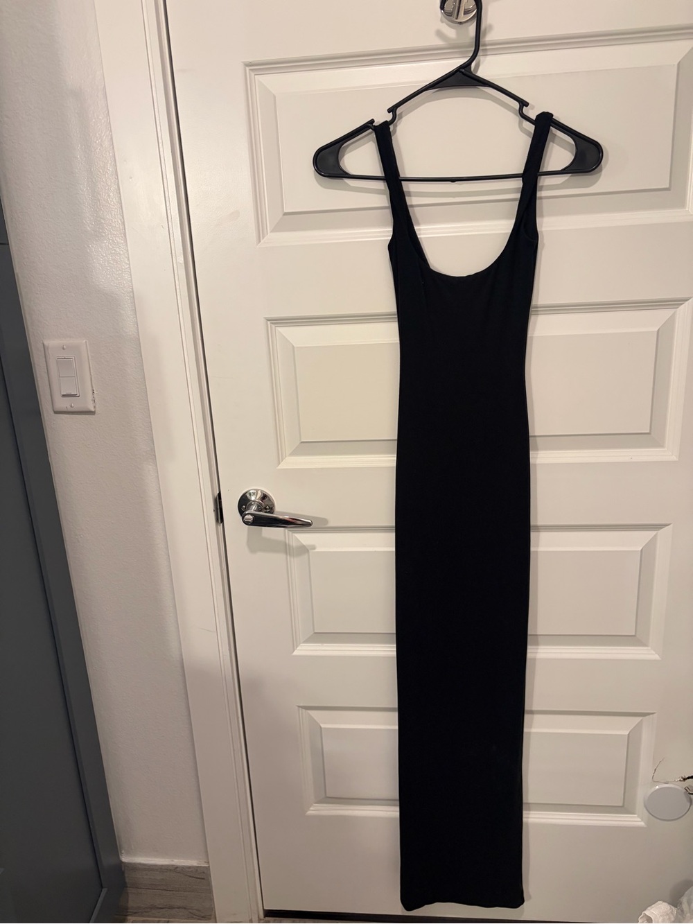 Oh Polly Black Scoop-Neck Maxi Dress